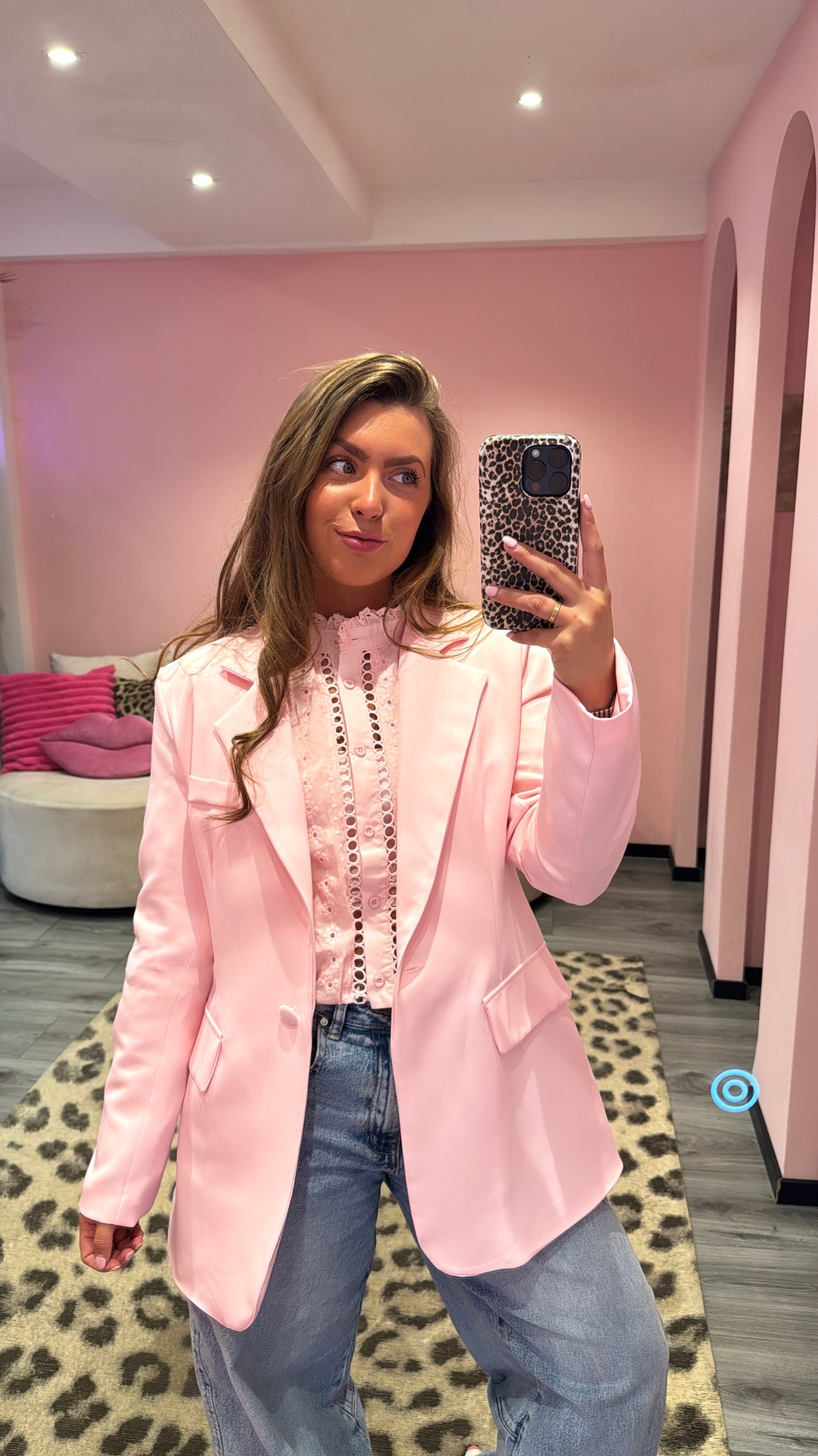 Boyfriend Blazer Roze