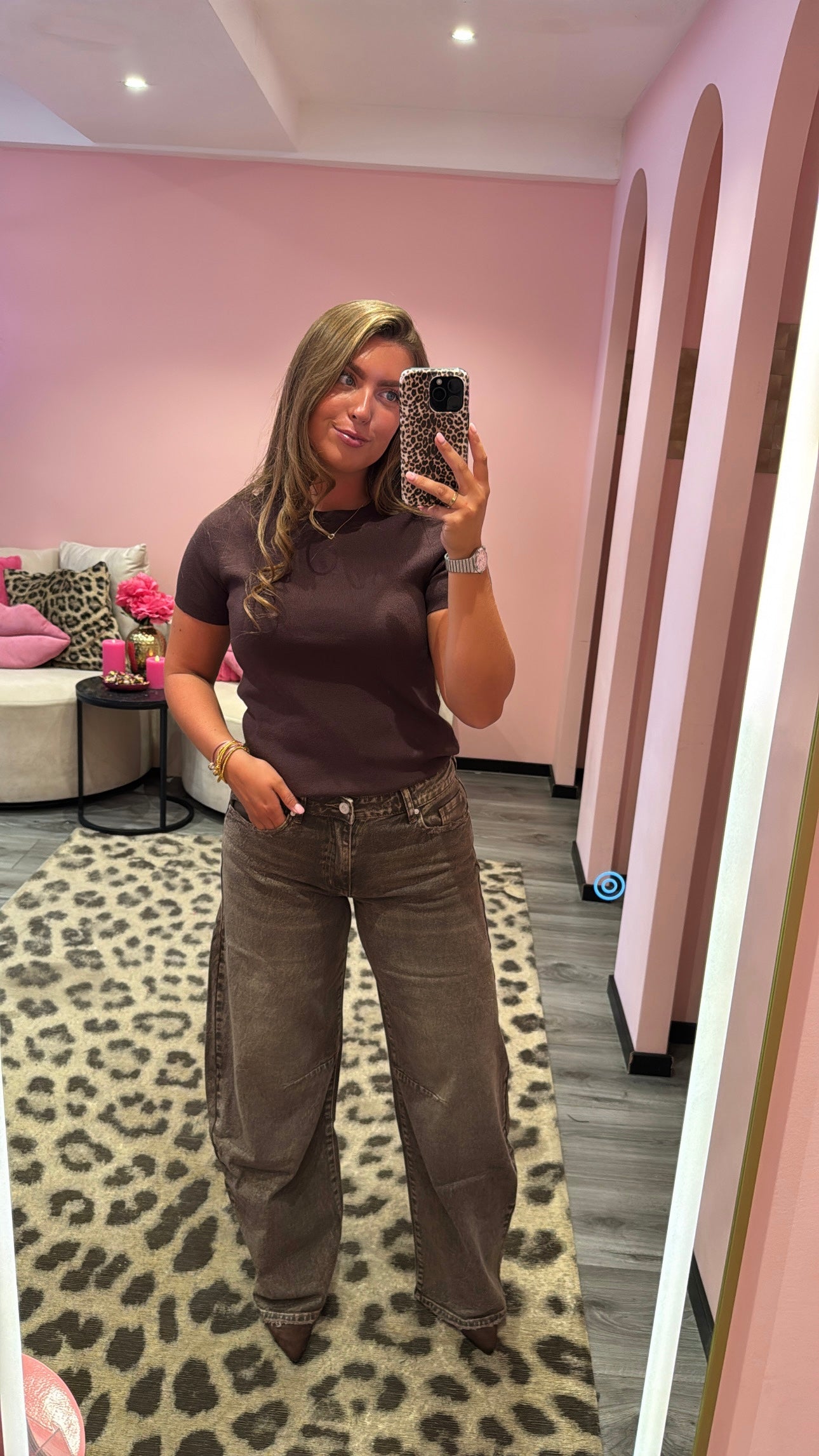 Queen Hearts Barrel Jeans Mid Waist 3717