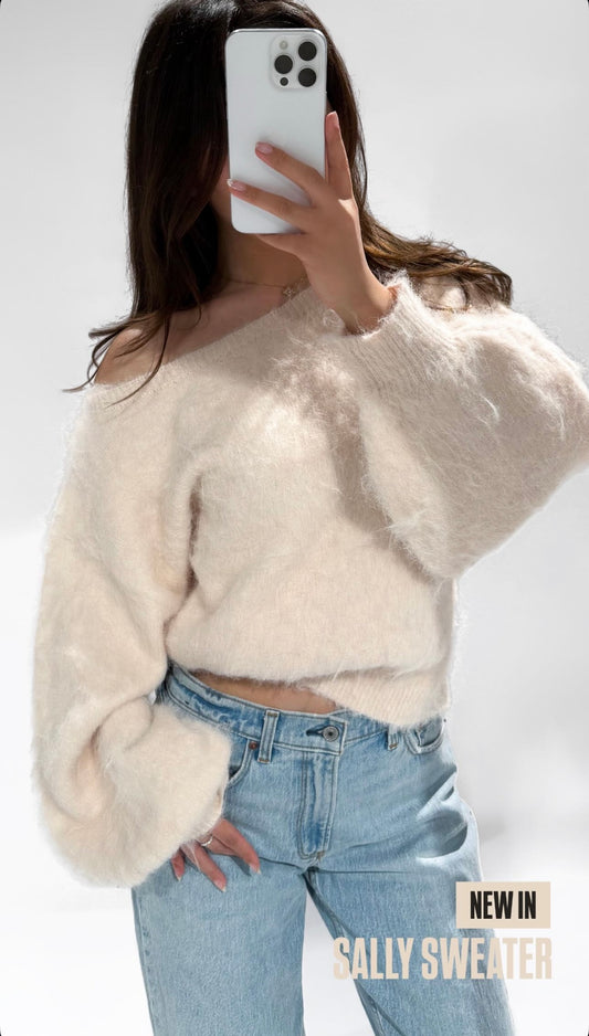 Fluffy Sally Sweater Peach ByMila