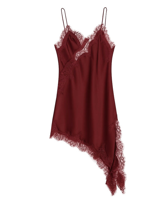 Lace Jurkje Bordeaux