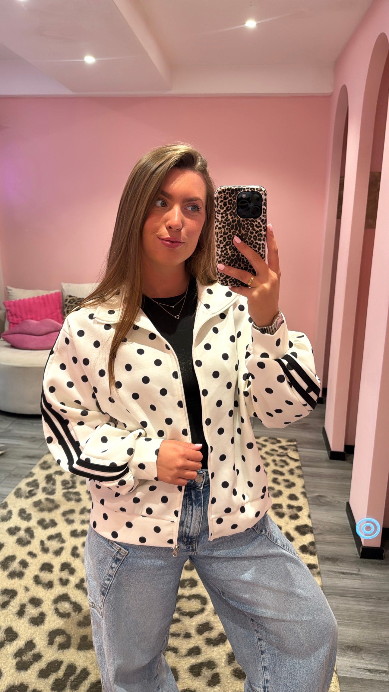 Polka Dots Vestje Wit