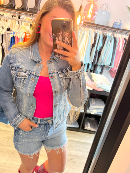 Strass Denim Jacket