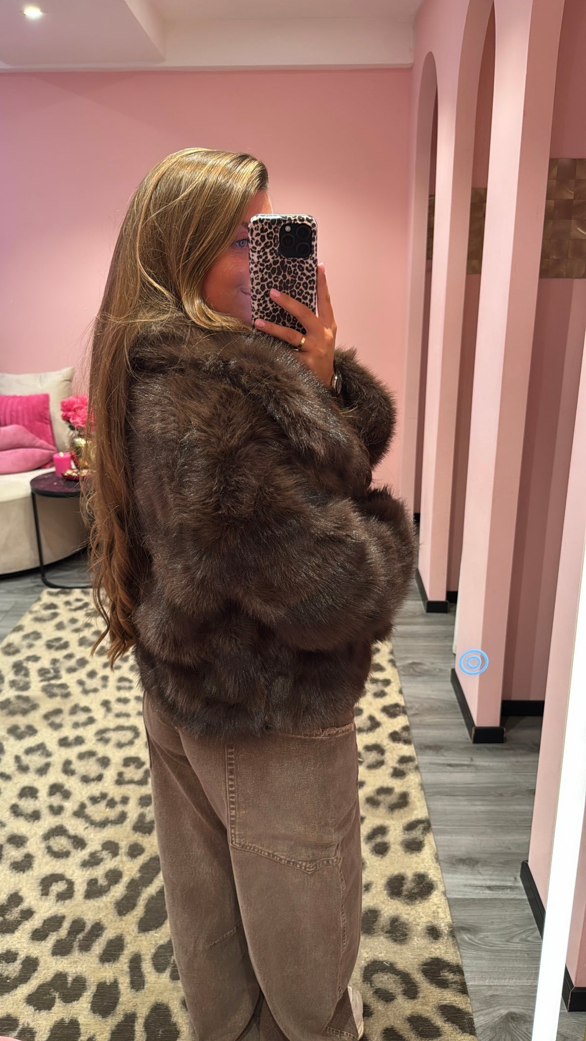 Fenna Fur Jacket Brown 5602