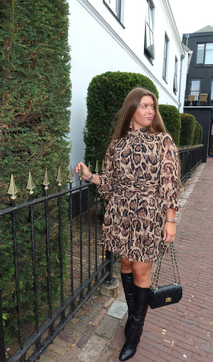 Bestseller Dress with Leopard Print