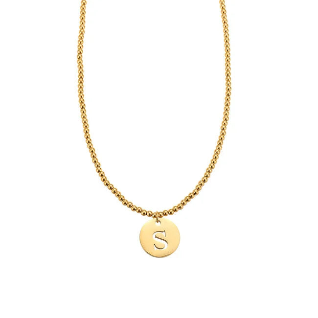 ByShir Ketting Met Letter Goud