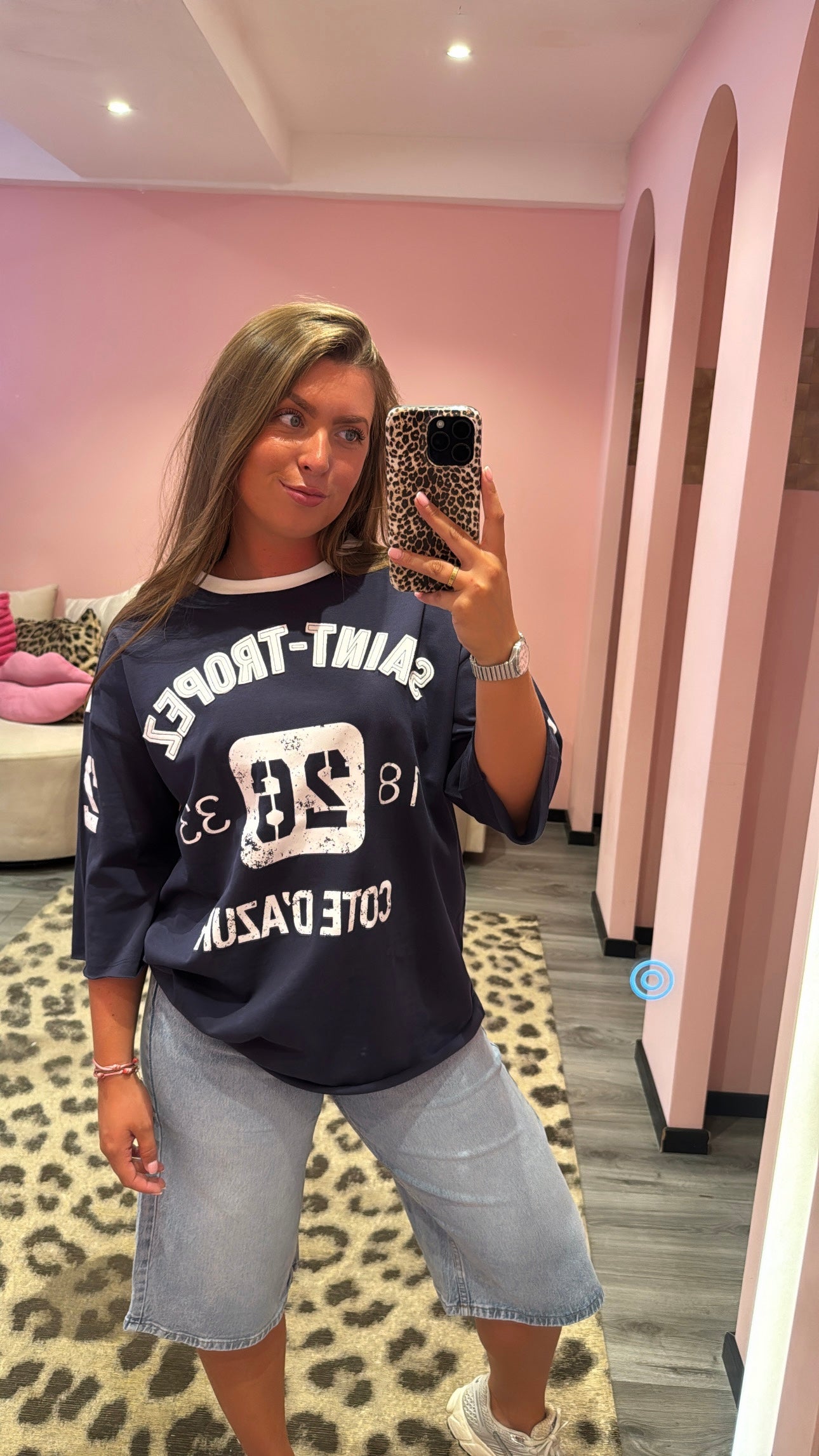 Baseball T-Shirt Saint Tropez Navy