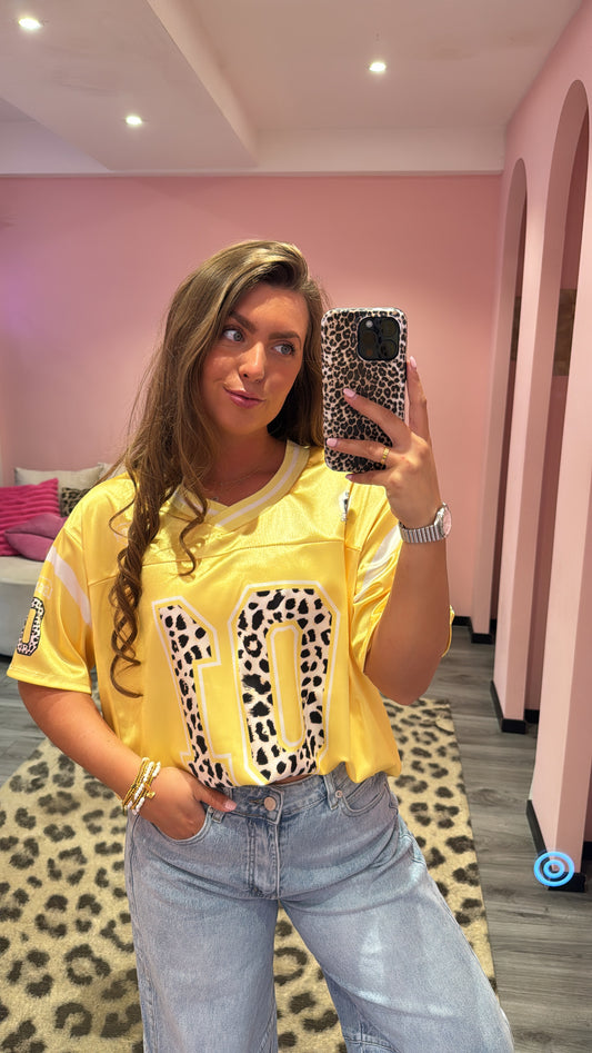 Leopard Jersey Geel