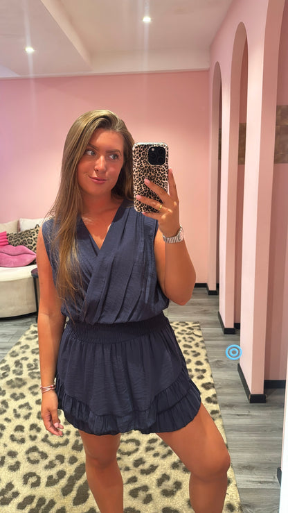 Loua Playsuit Donkerblauw