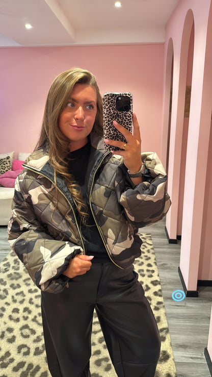 Luna Camo Puffer Jacket