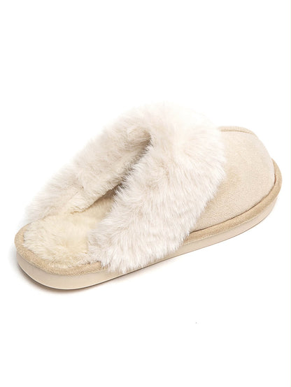 Cozy Fluffy Pantoffels Beige