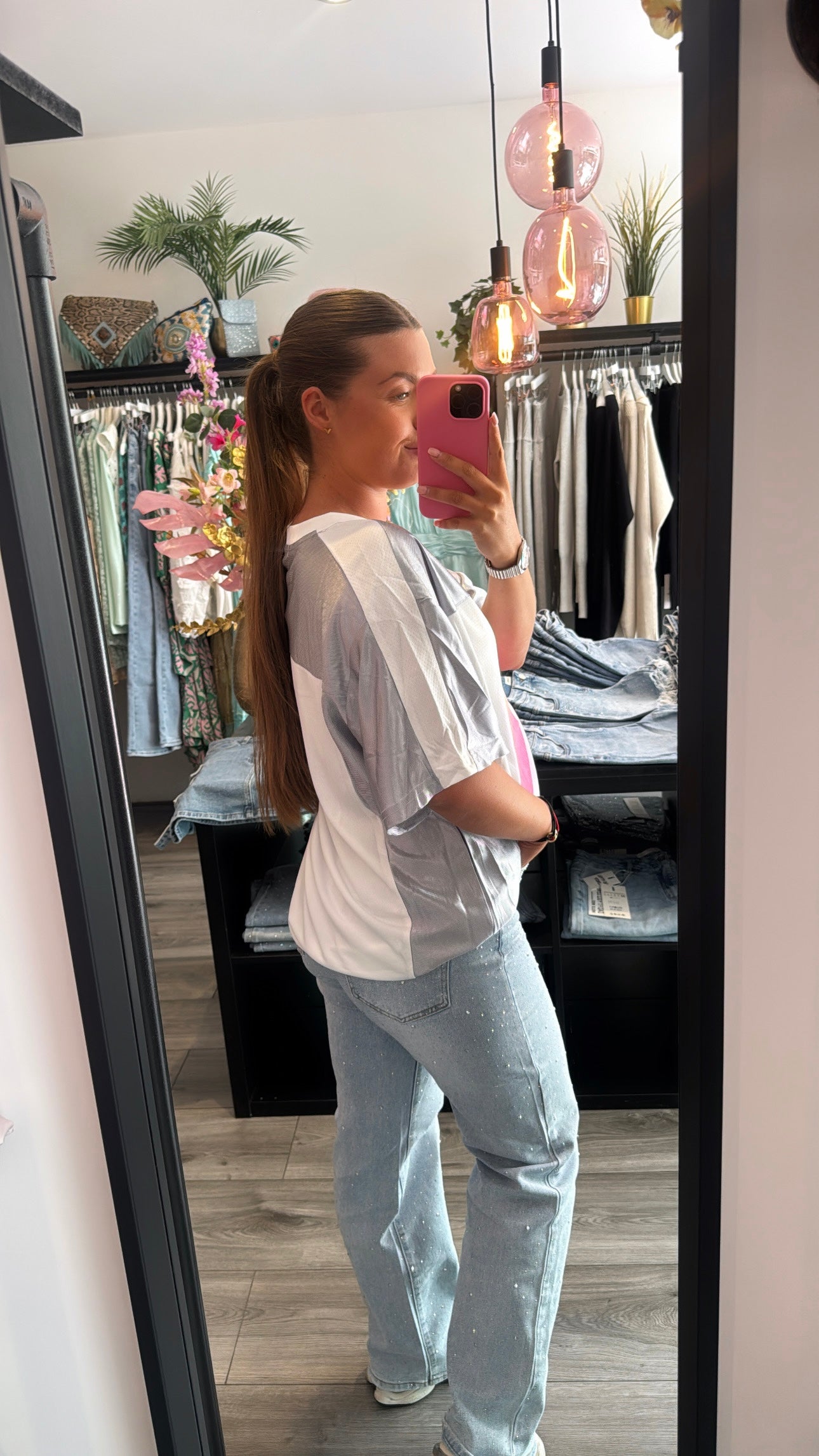 Baseball T-Shirt Zilver