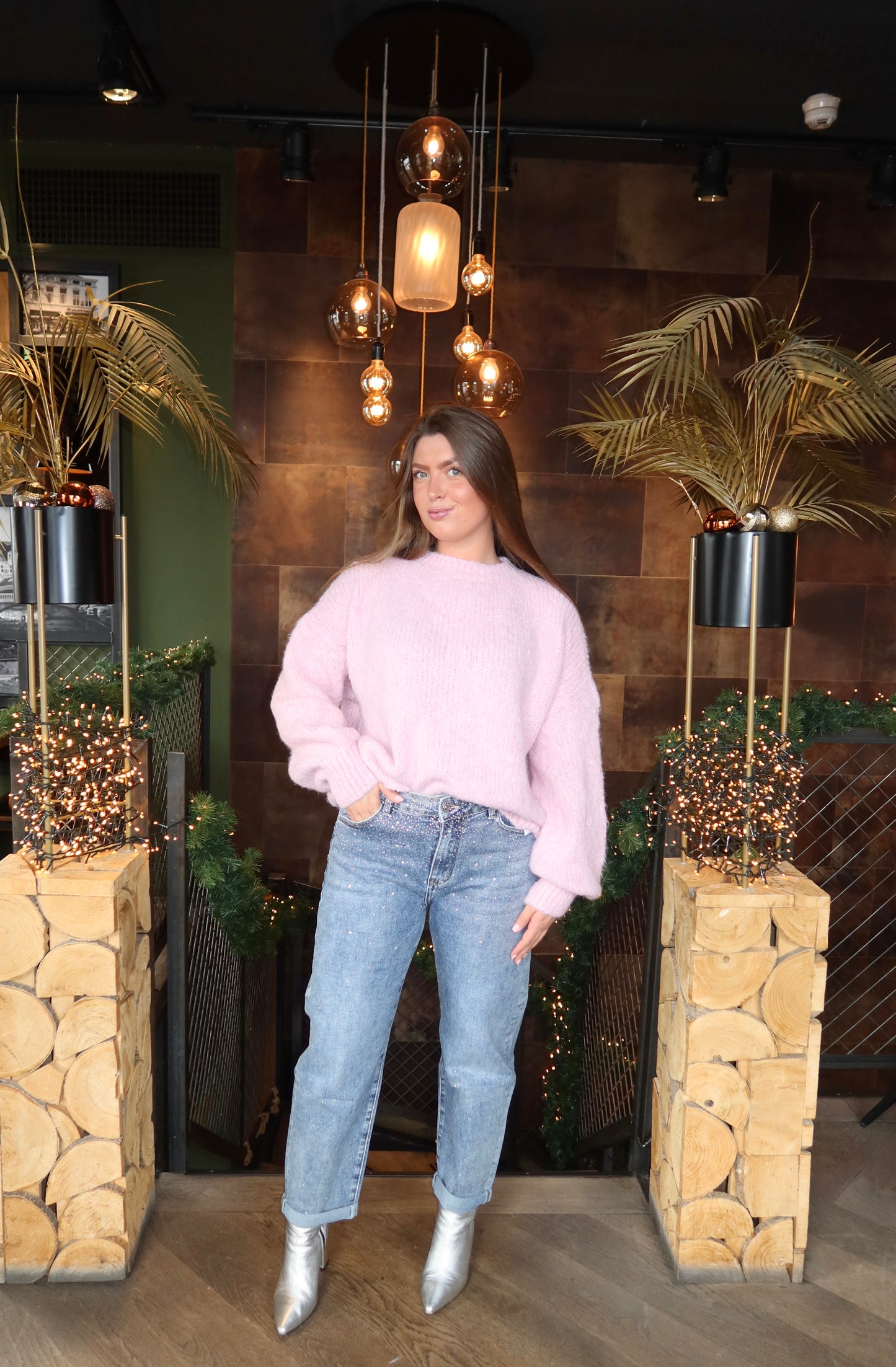 Soft Knitted Trui Licht Roze