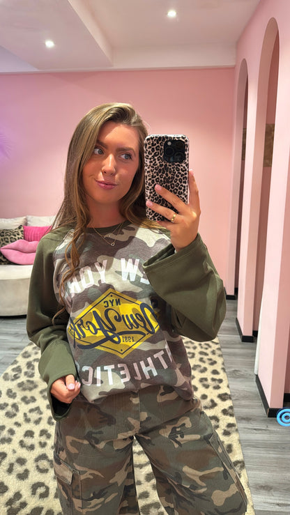 Camouflage Longsleeve New York Army Groen