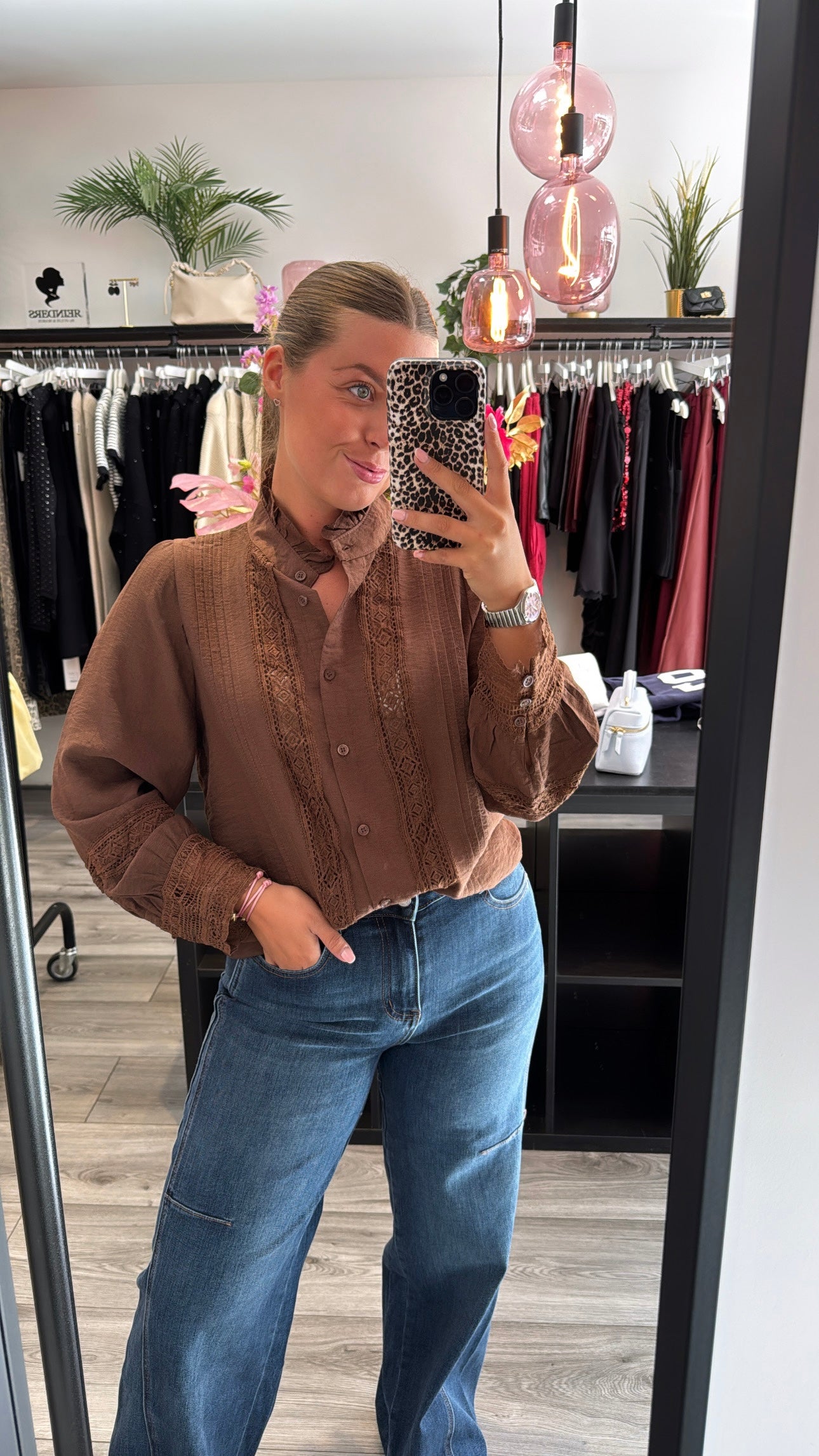 Boho Blouse Bruin