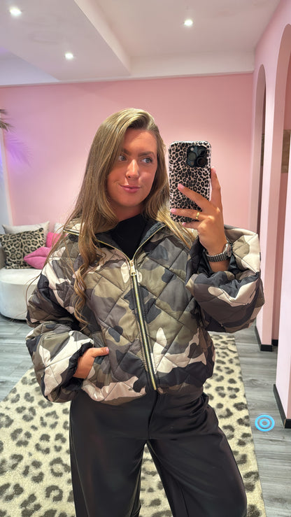 Luna Camo Puffer Jacket