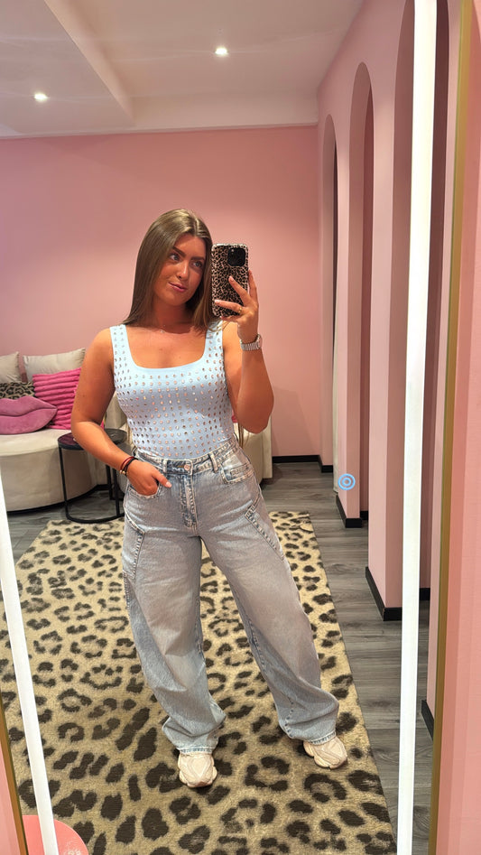 Queen Hearts Barrel/Balloon Jeans 3832-5