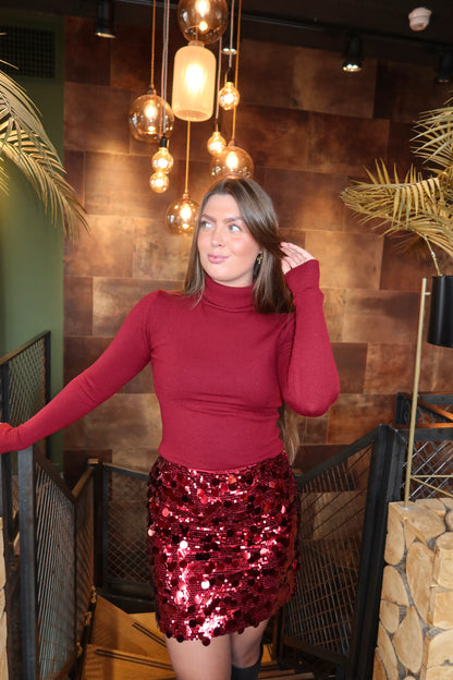 Ambika Paillet Rokje Rood