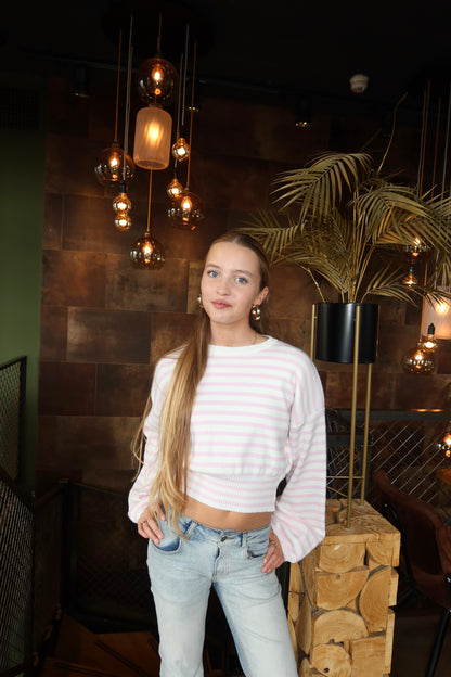 ByMila Nara Striped Top Roze/Wit