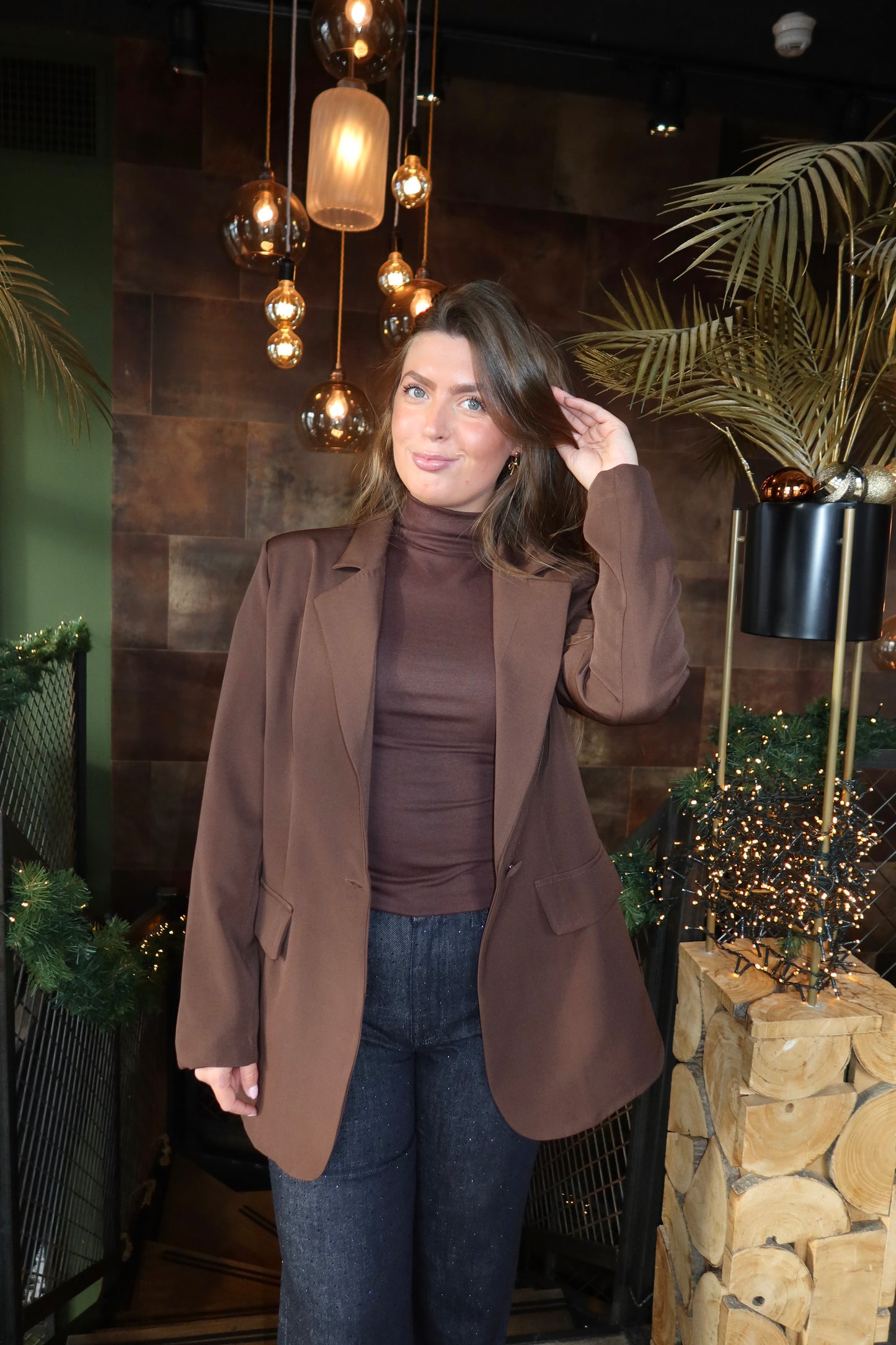 Boyfriend Blazer Bruin