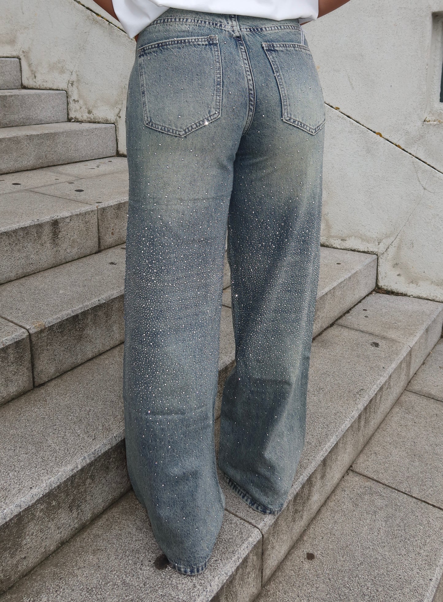 Denim Strass Jeans