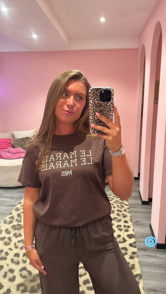 Le Marais T-Shirt Bruin