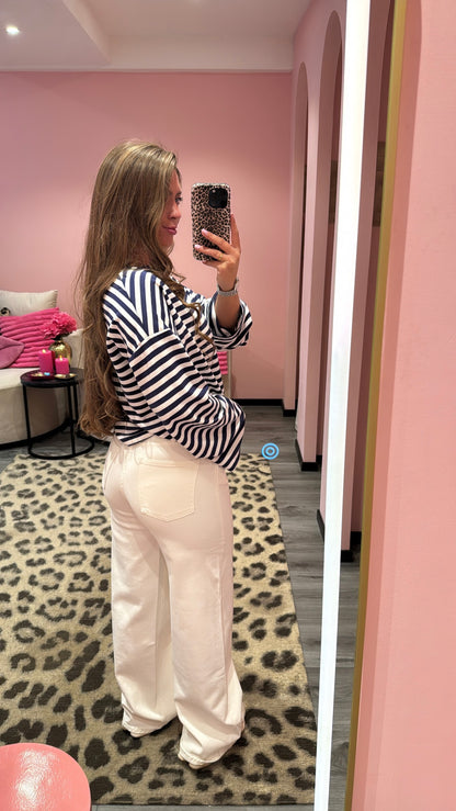 Wide Leg Jeans Wit 3362
