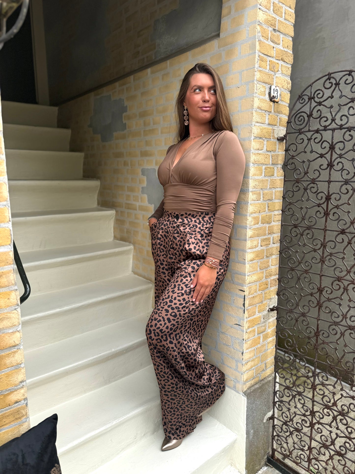 Leopard Print Trousers