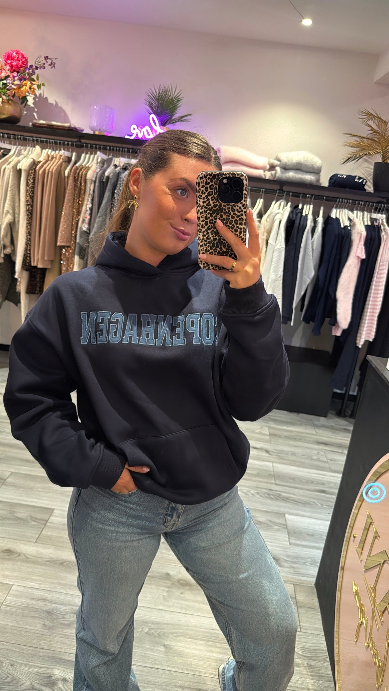 ByMila Copenhagen Hoodie Navy Redefined