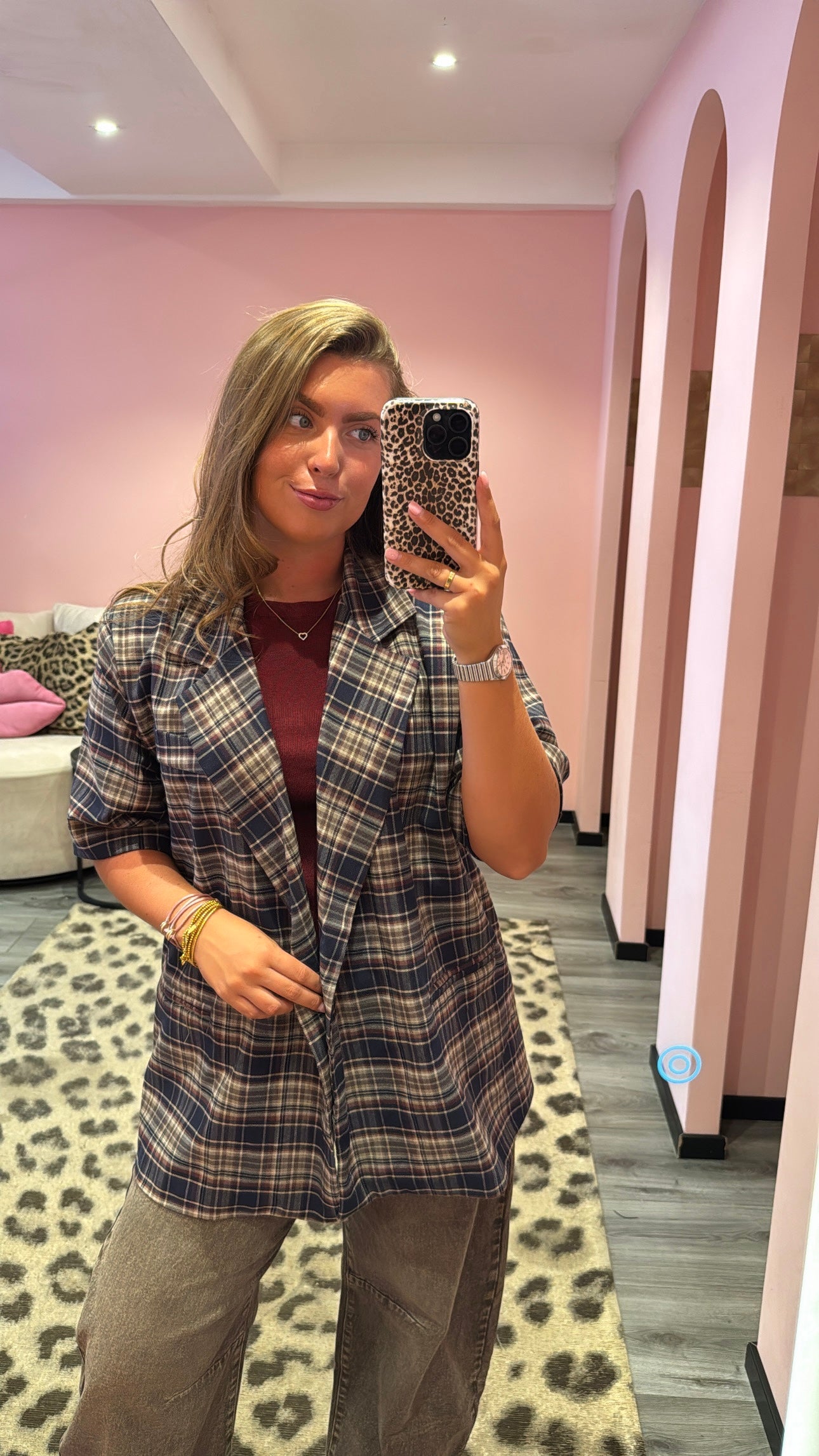 London Checkered Blazer
