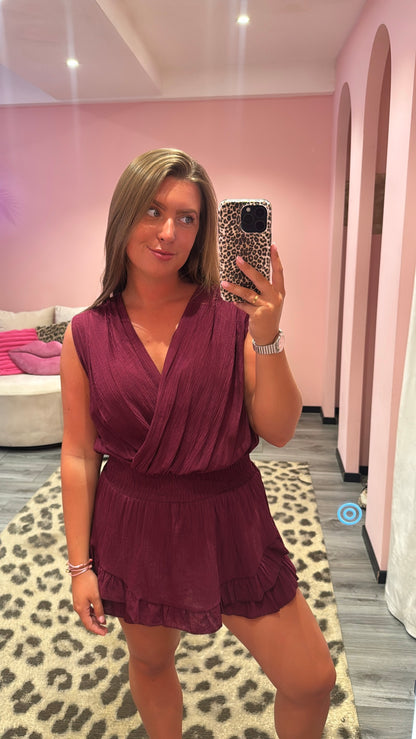 Loua Playsuit Bordeaux