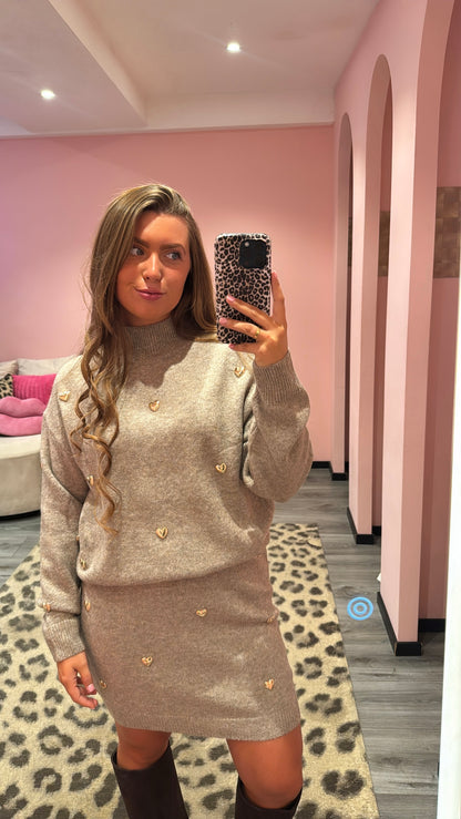 Amore Knit Set Taupe