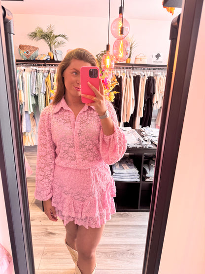Lace Set Roze