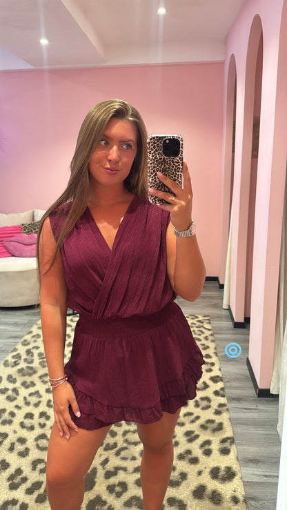 Loua Playsuit Bordeaux