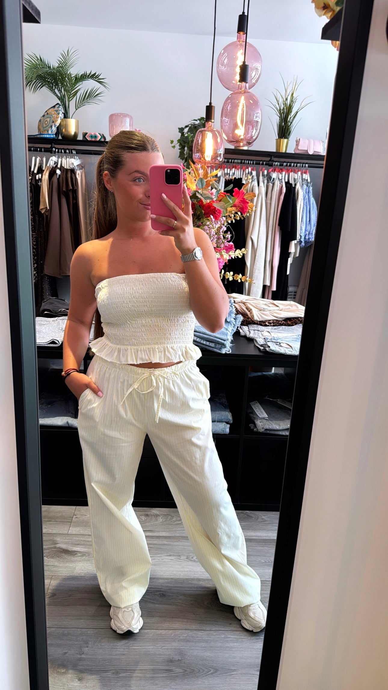 Striped Set Geel