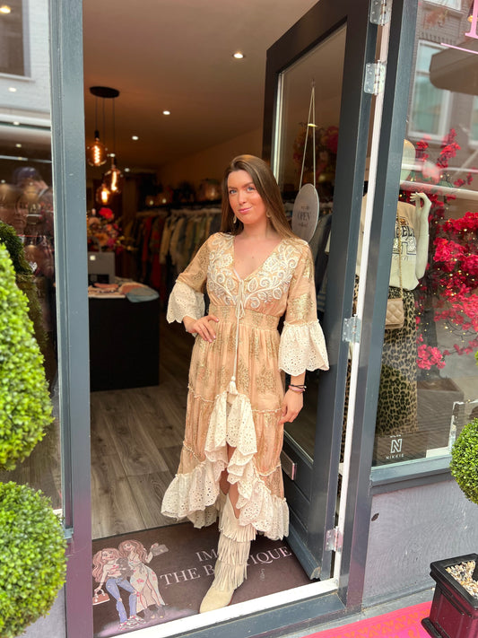 Ibiza Jurk Boho Beige