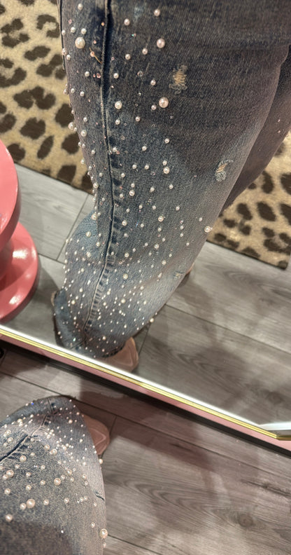 Queen Hearts Low Waist Parels&Strass 5006