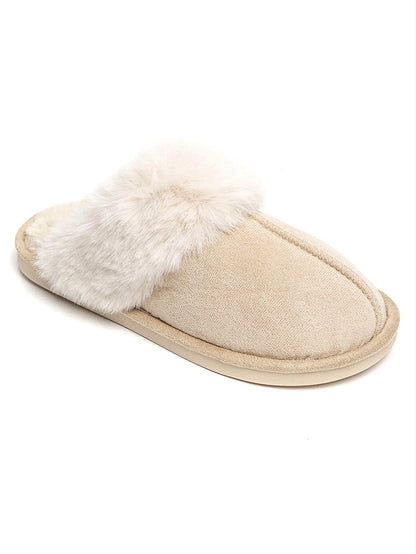 Cozy Fluffy Pantoffels Beige