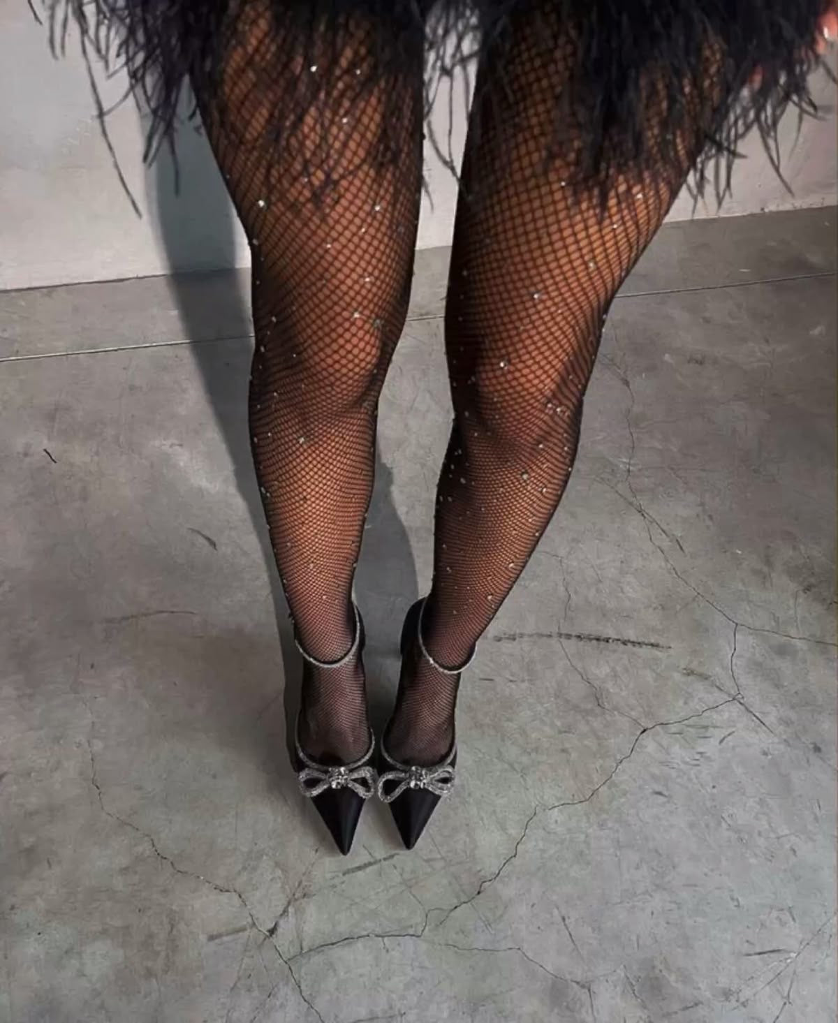 Panty Met Glitter Zwart