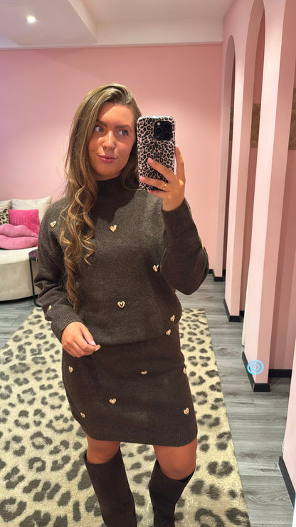 Amore Knit Set Bruin
