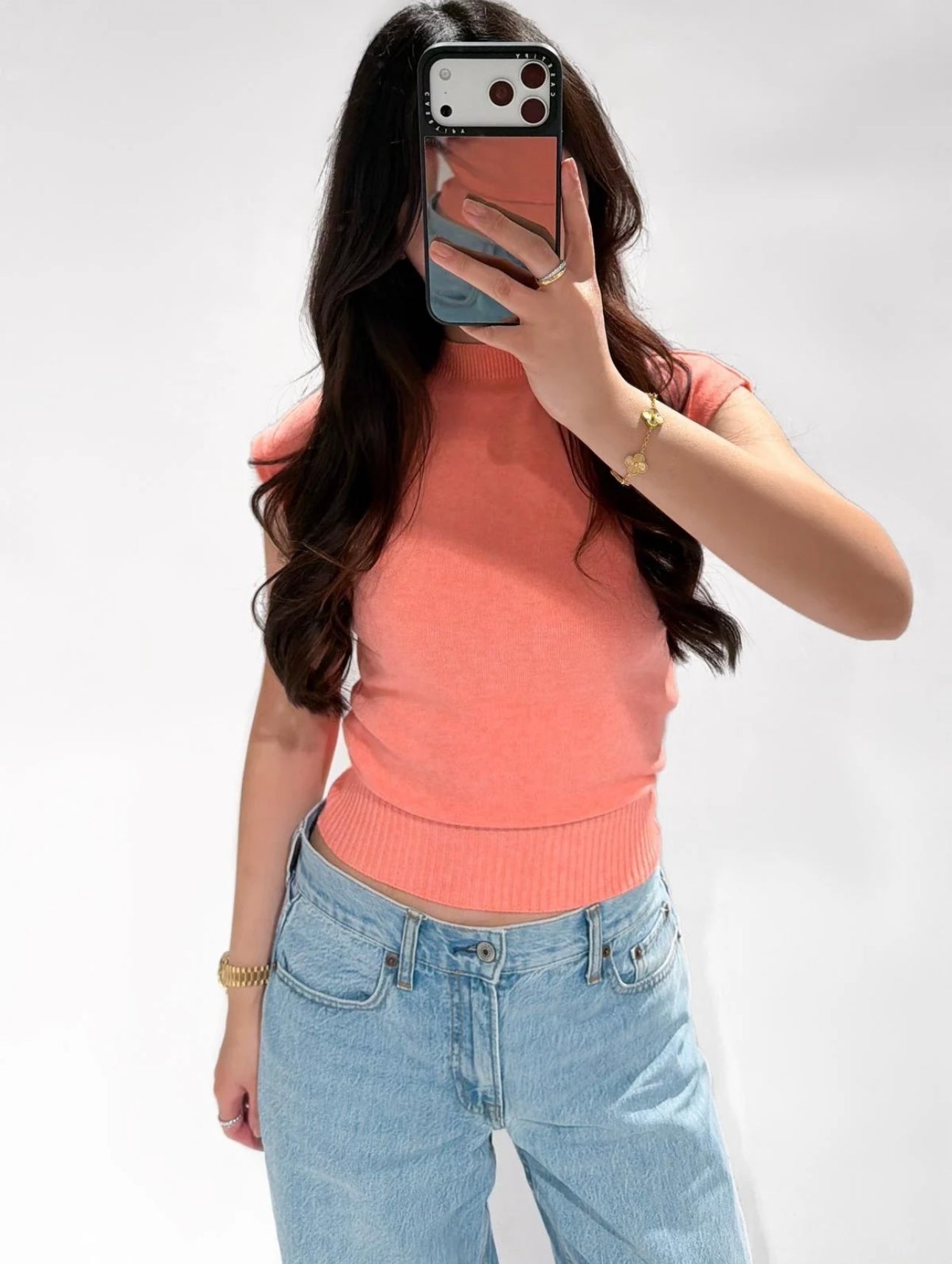 ByMila Elodie Spencer Top Koraal