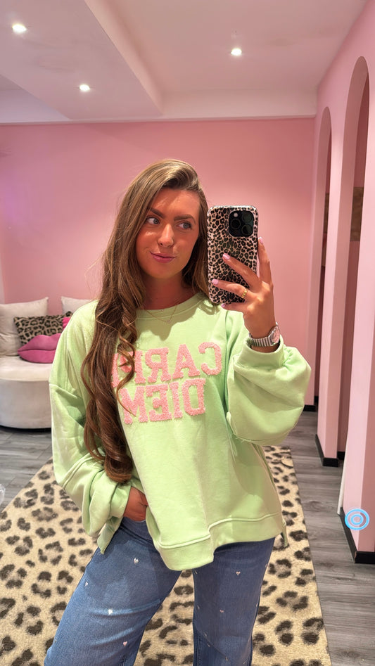 Carpe Diem Sweater Groen