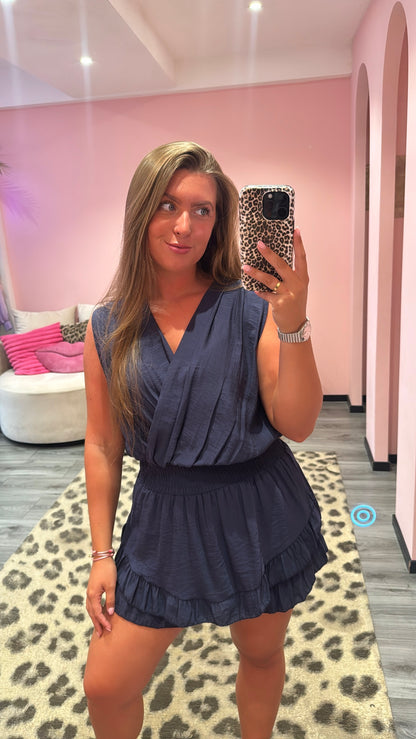 Loua Playsuit Donkerblauw