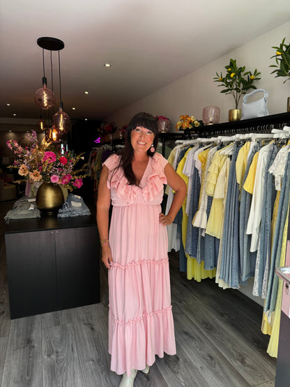 Ruffle Dress Roze