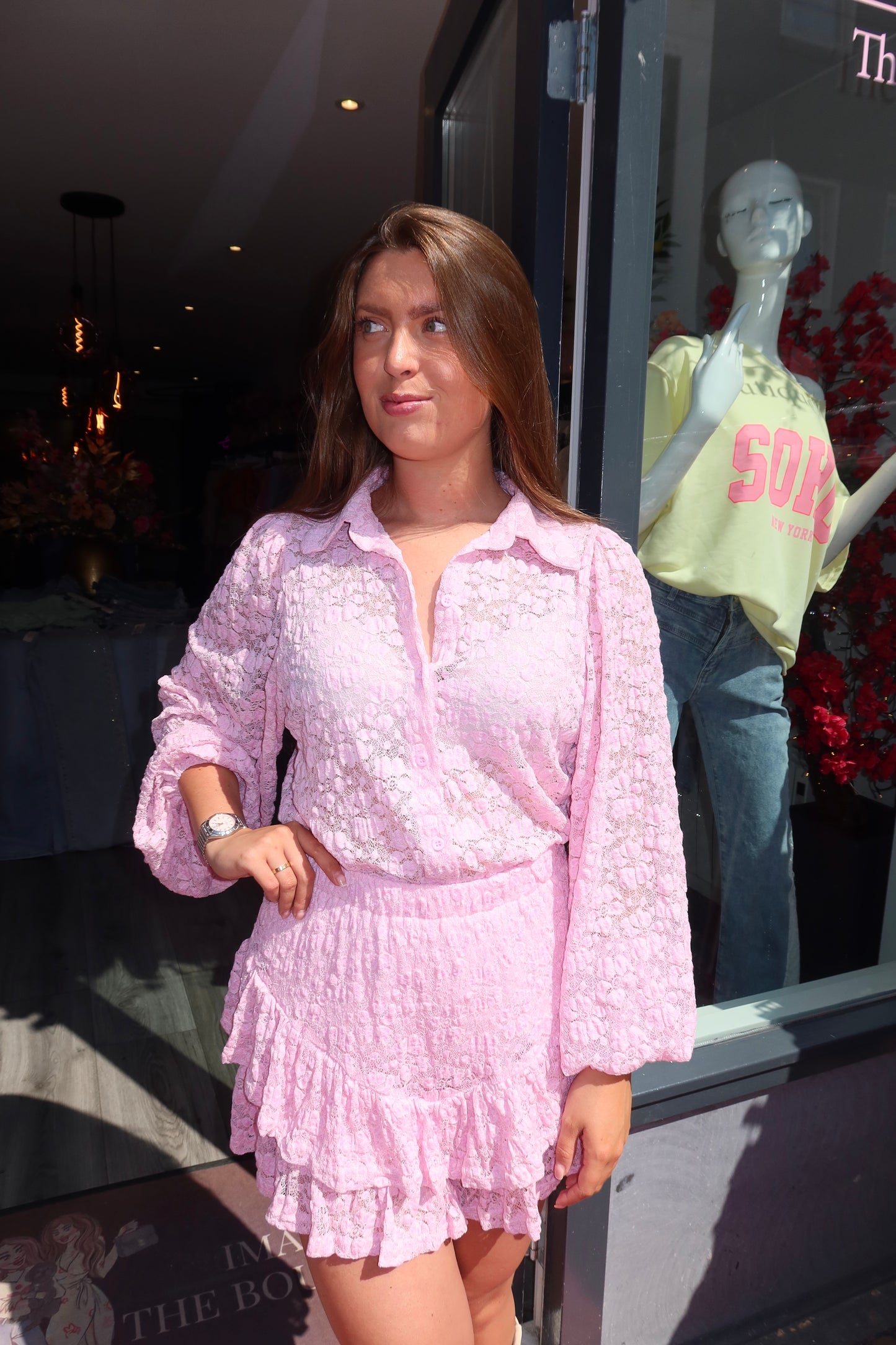 Lace Set Roze