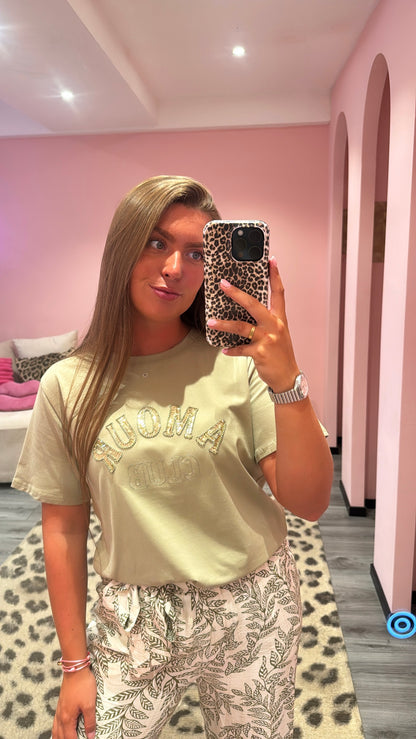 Amour Club T-Shirt Groen