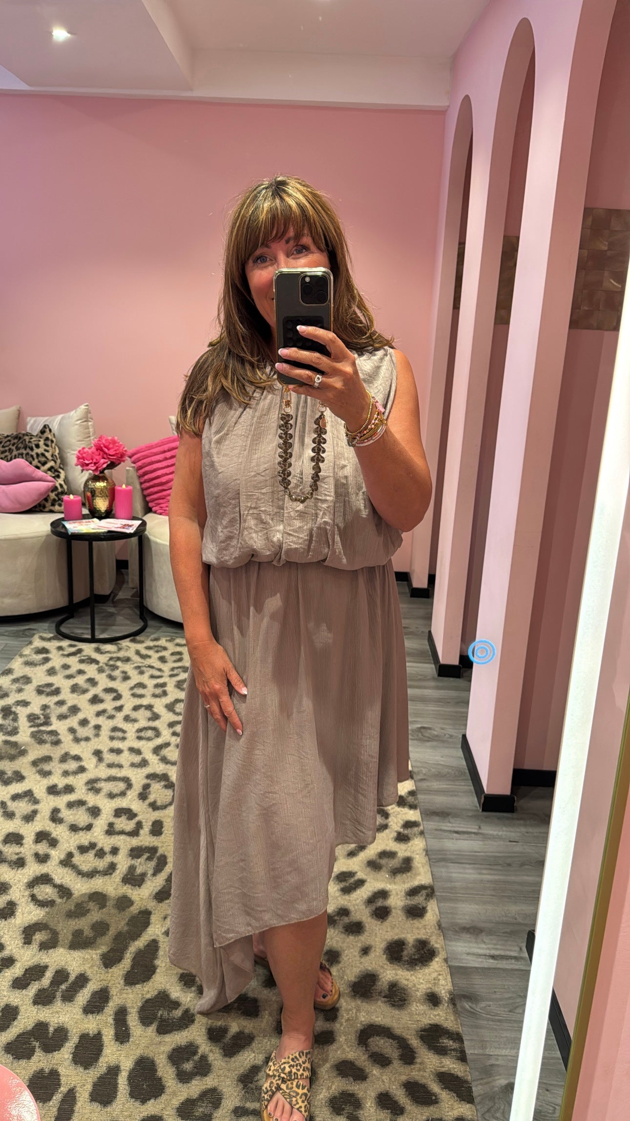 Sienna Jurk Taupe