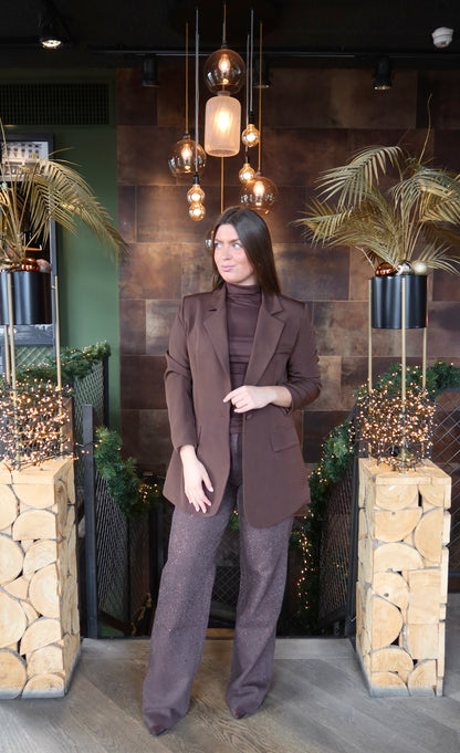 Boyfriend Blazer Bruin