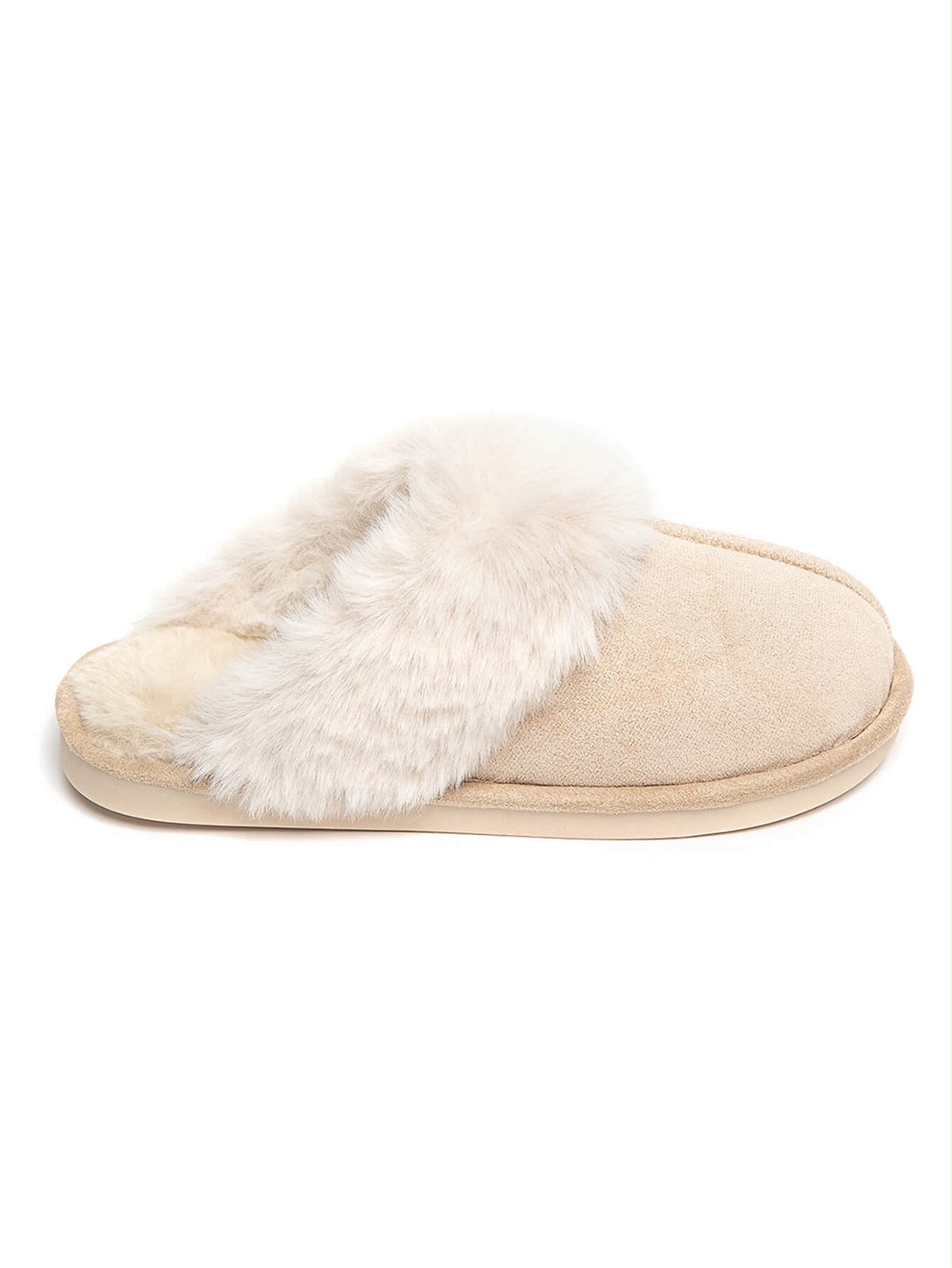 Cozy Fluffy Pantoffels Beige