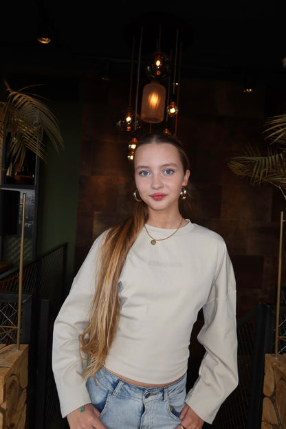 Redefined Top Beige ByMila