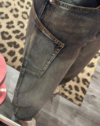 Queen Hearts Barrel/Balloon Jeans 3832-2